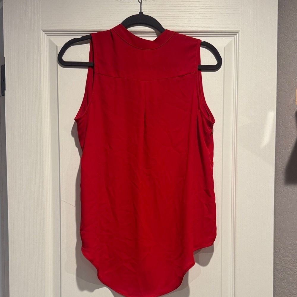 Allison Joy Bold Red Sleeveless Top - Picture 5 of 6